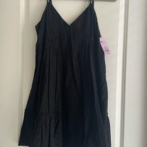 NWT Wild Fable Black Eyelet Babydoll Dress